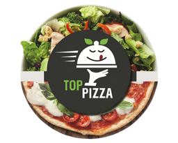 Top Pizza logo.
